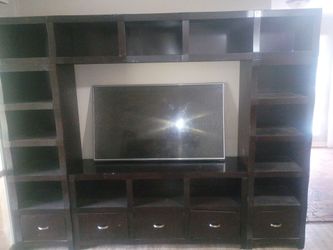 Furniture with 65" TV included, wall mount