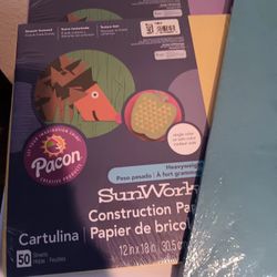 3 New Packs of Construction Paper 