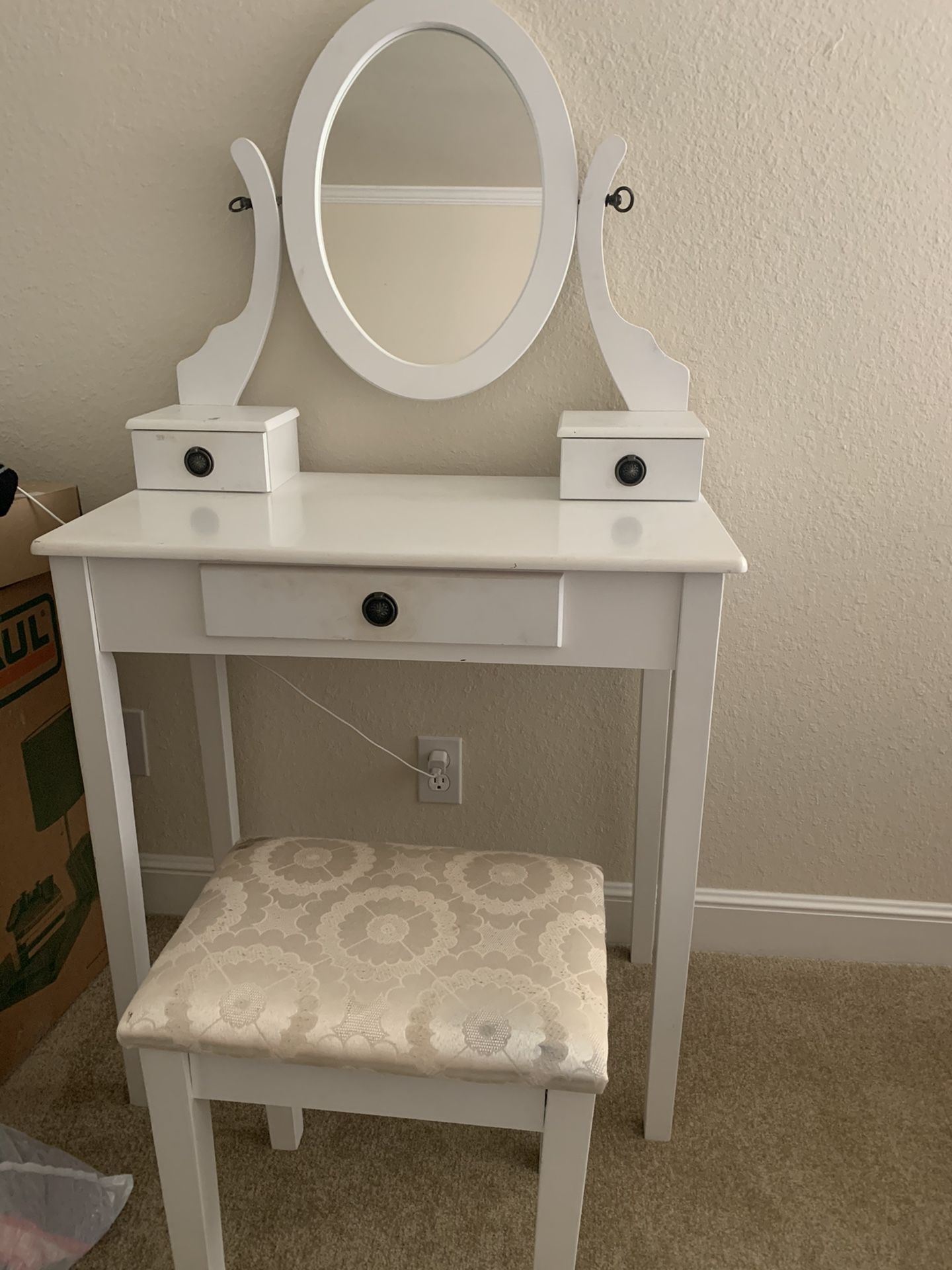 White Vanity Table