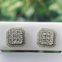 Genuine Diamond Earrings 