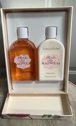 Crabtree & Evelyn Pear & Pink Magnolia Body Wash / Lotion 8.5 Oz