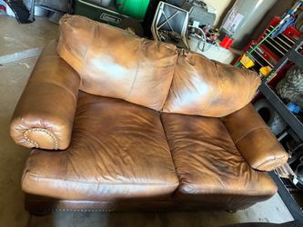Brown Leather couches