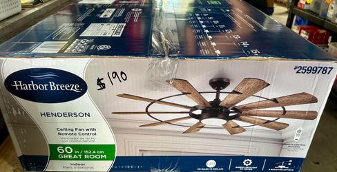 60in Ceiling Fan with Remote Control - Henderson