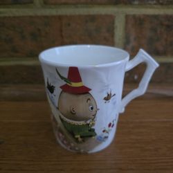 Vintage Aynsley Fine China Humptey Dumpty Nursery Rhyme Mug w/Treebranch Handle