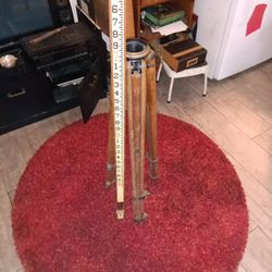 Dietzgen surveyors tripod and field ruler