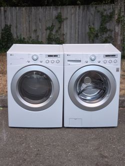 LG  XL CAPACITY WASHER 4.5cuft  AND ELECTRIC DRYER 7.4cuft. WORKS PERFECT WITH 45 DAYS WARRANTY