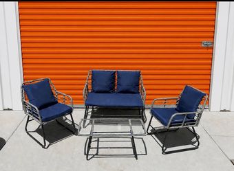 New wicker patio set
