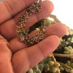 925 sterling silver Turmaline pendant