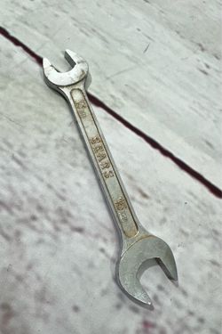 SEARS 13MM X 15MM Metric Double Open End Wrench vintage  Tool Craftsmen BF Japan