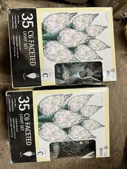 35 C6 FACETED LIGHT SET  String Lights 