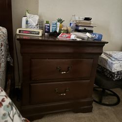 King Size Bed Frame And One Side Table