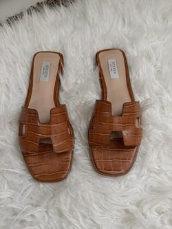 Croc Style Sandal Flats 