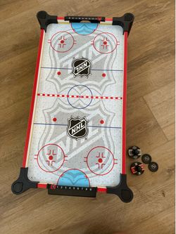 Tabletop NHL air hockey game