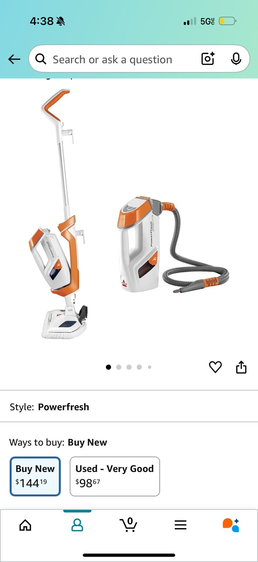 PowerFresh® PET LIFT-OFF® 2-IN-1 SANITIZING STEAM MOP