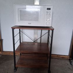 Microwave + Cart