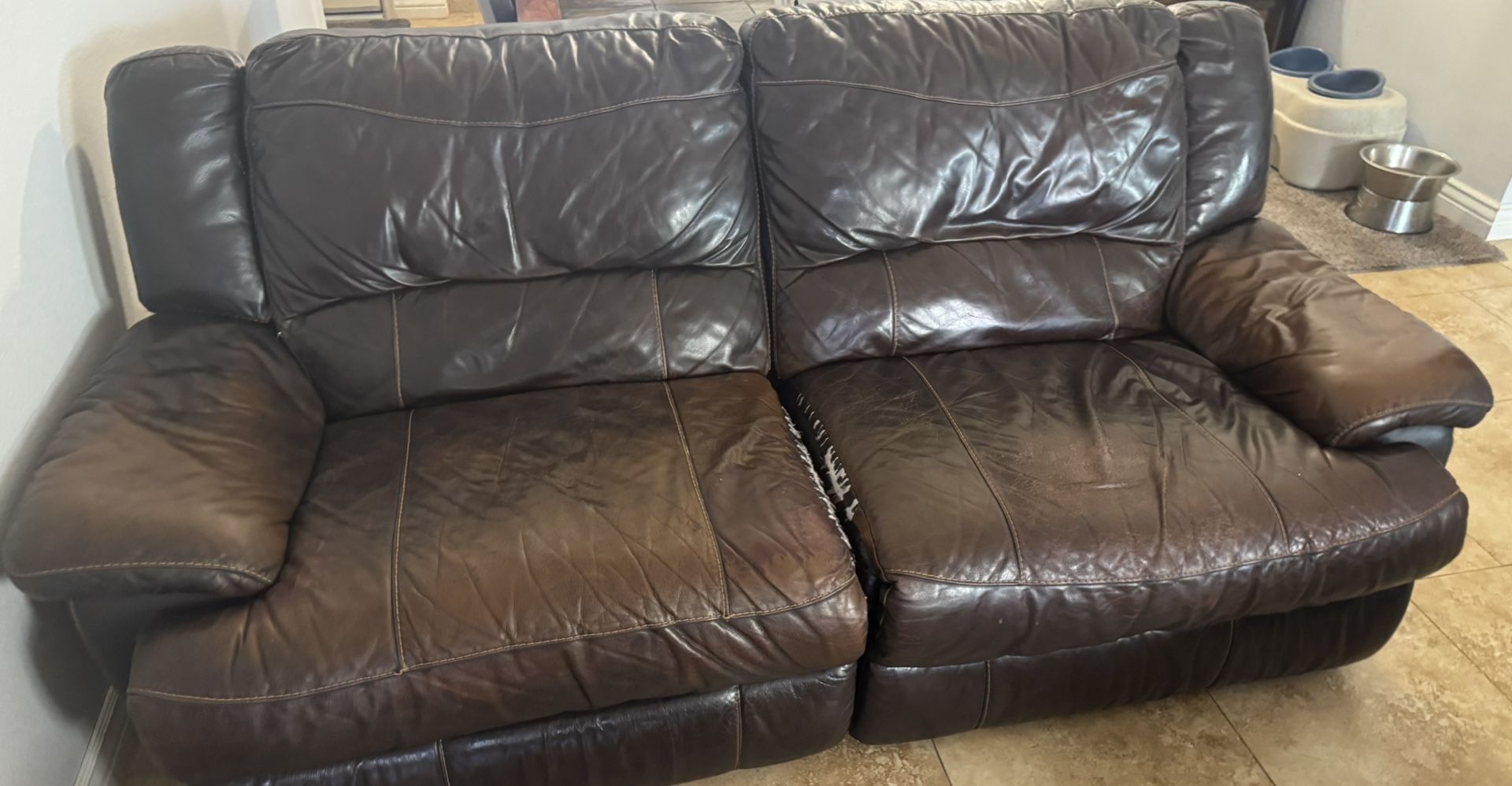 Loveseat Reclining Couch  FREE