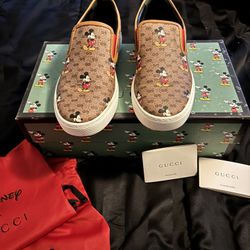 Gucci Mickey Mouse Slip-ons