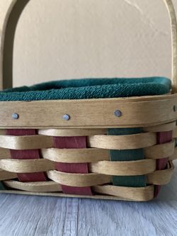 Longaberger Miniature Basket With Set Of 8 Coasters