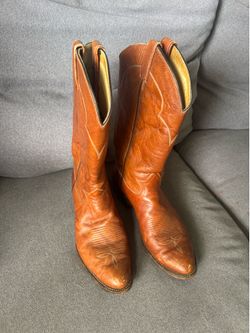 Vintage Tony Lama Leather Cowboy Boots - Size 10D