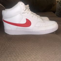White And Red Nikes For Sale