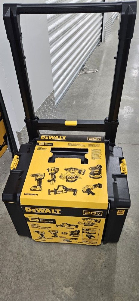 Dewalt 20V Lithium-Ion Cordless 6-Tool Combo Kit with batteries