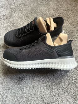 Skechers work footwear steel toe memory foam shoe