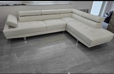WHITE MODERN STYLE SECTIONALS 😍🤍😍