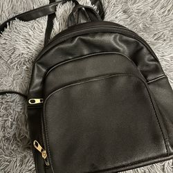 Black Mini Backpack 