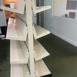 8' Metal Bookshelves