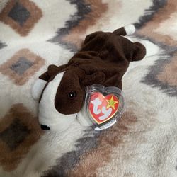 TY Beanie Baby - BRUNO the Bull Terrier Dog (8.5 inch) Stuffed Animal Toy