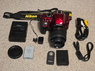 Nikon D3300 DSLR Bundle - MINT Condition - 5.5k Shutter Count - VR II Lens + Wi-Fi + Remote