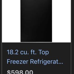 Amana Black fridge