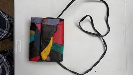 Multicolor Patchwork Leather Crossbody Bag
