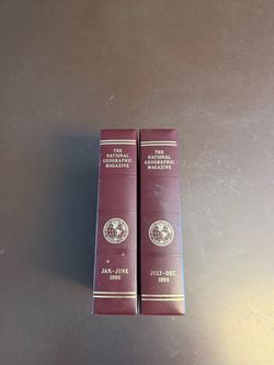 National Geographic Magazine 1990 Bound Volumes