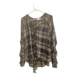 Studio by JPR Women's Black/White Blouse Size Large NWT