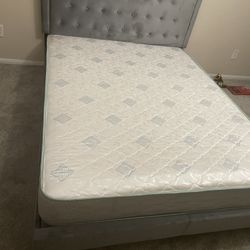 Queen Size Bed Frame W/ Mattress