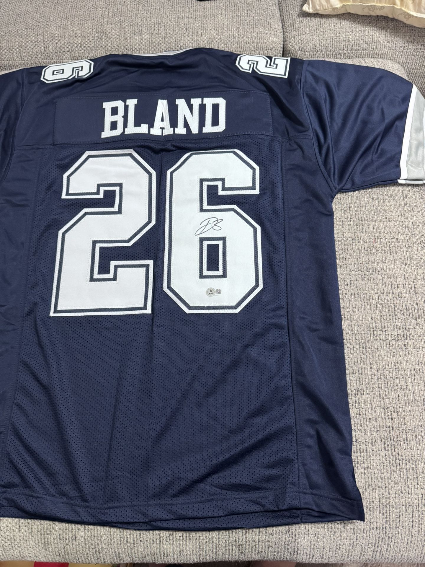 Daron Bland Signed Autograph Custom Jersey - JSA Coa Sticker Only - Dallas Cowboys