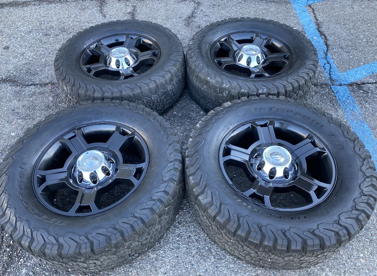 20” FORD F-250 F-350 HARLEY DAVIDSON WHEELS RIMS 35” BFG TIRES SET OF FOUR WE FINANCE