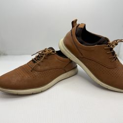 Men’s Brown Dress Shoes Size 10 By Van Heusen Memory Foam 