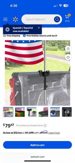 Universal Truck Bed Flag Pole Mount