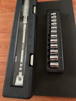 ICON 3/8 in. Torque Wrench 5-75 ft-lb with Flex-Head and Metric Shallow Socket Set