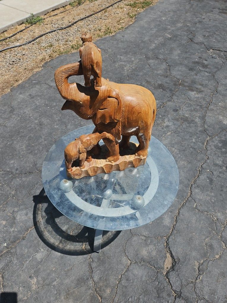 Carved elephant Statue 