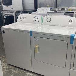 Amana Washer And Dryer Set. 1 Year Warranty 