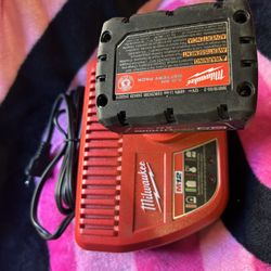 Milwaukee Battery & Charger $45 