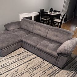 Plush Sleeper Sectional