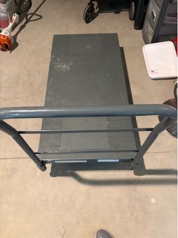 Industrial steel platform truck
