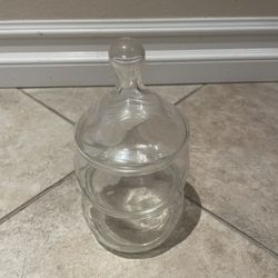 7" tall Stacking 2 Tier Clear Candy Dish