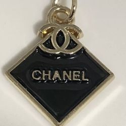 Vintage Unique Chanel Zipper Pull Button Charm