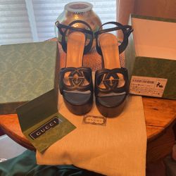Gucci Interlocking G Platform High heel Sandals
