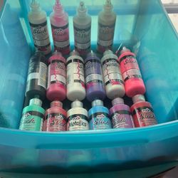 Fabric Paint and Storage Bins